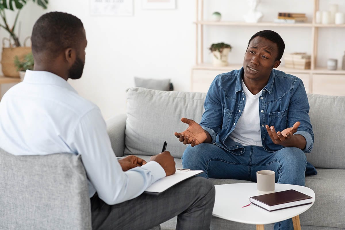 a man benefits in addiction recovery from dialectical behavior therapy